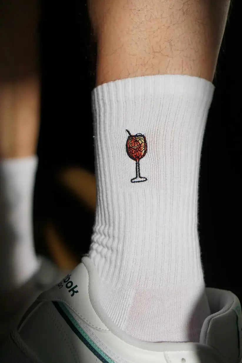 chaussettes brodees spritz fashion drinks