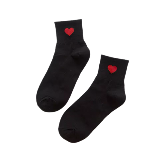 chaussettes courtes coeur mrcol