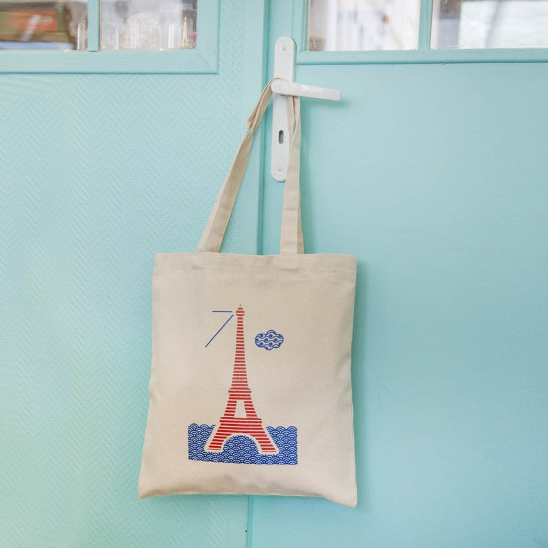 tote bag la seine a paris les parisettes