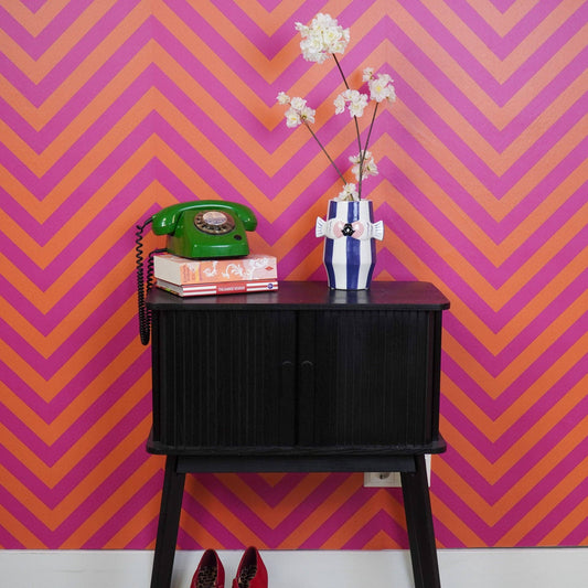 Vase - Fish Flower Vase - Blue/White/Pink - 14x11.5x18.5cm