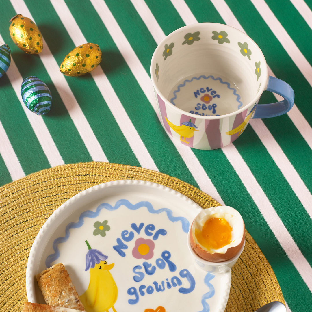 “Never Stop Growing” Duck Mug