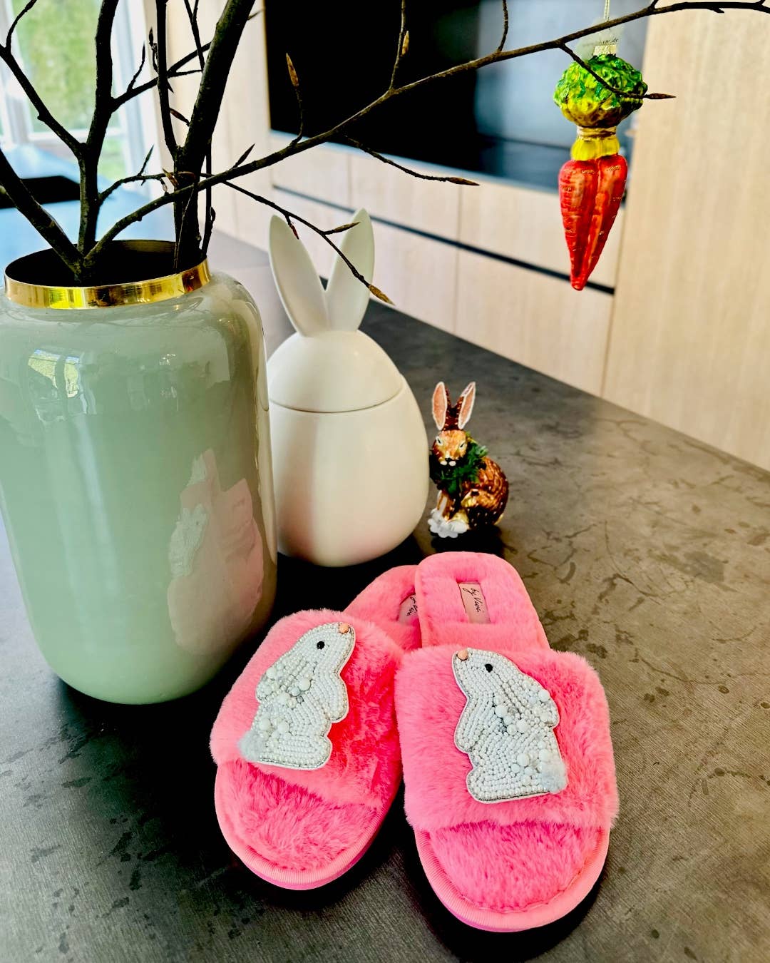 Décoration à suspendre Lapin de Noël