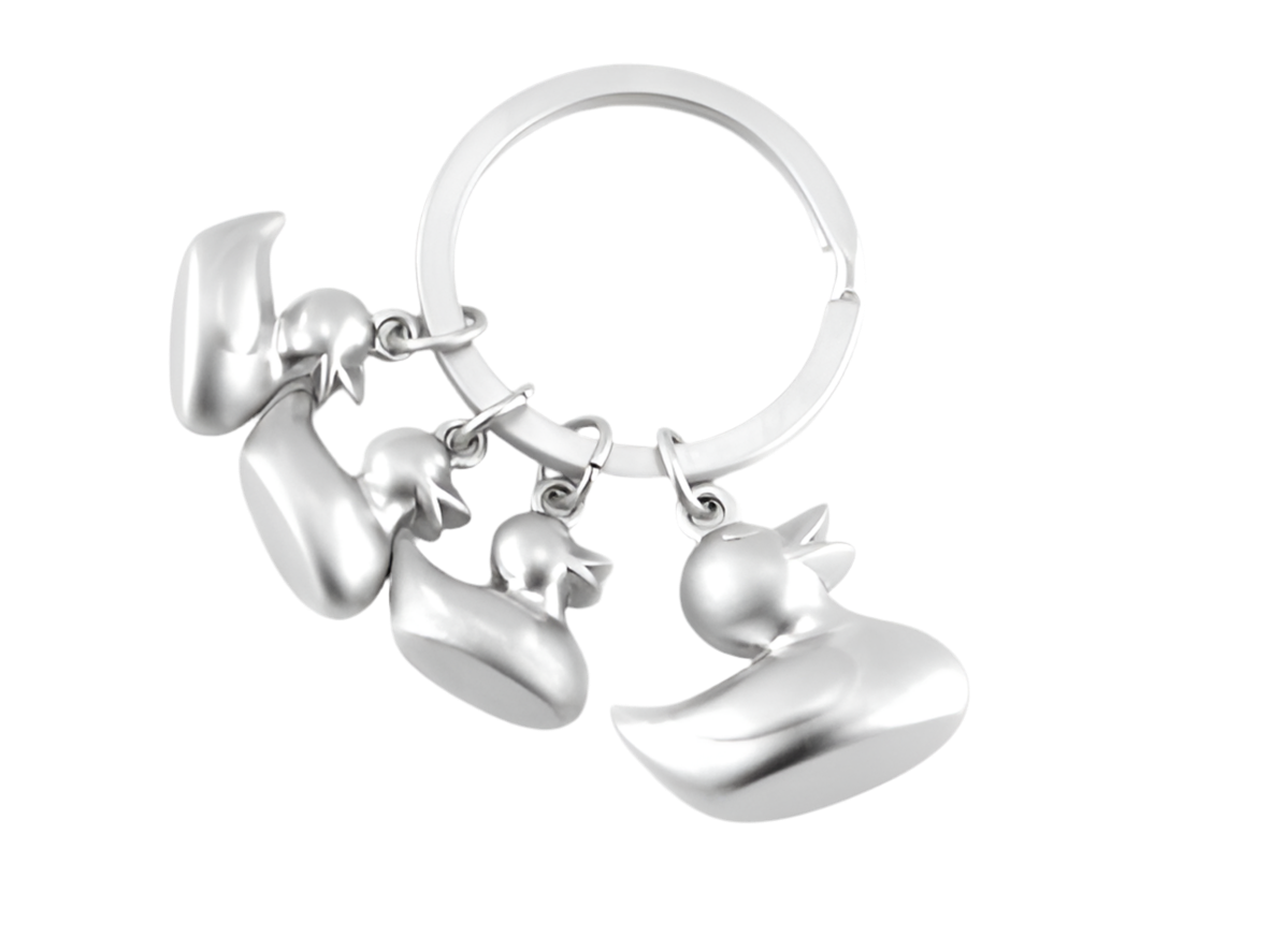 porte cles famille canard metalmorphose