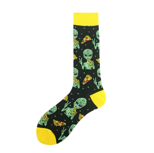 chaussettes alien pizza mrcol SOX SPACE 004 80355916