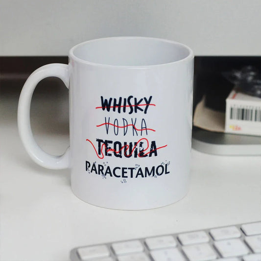 mug paracetamol de carton et detoiles