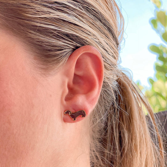 Dachshund earrings