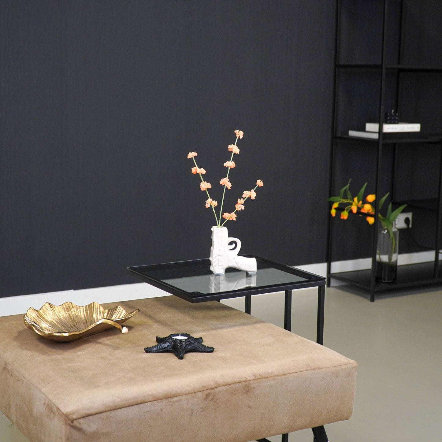 vase a fleurs gun blanc