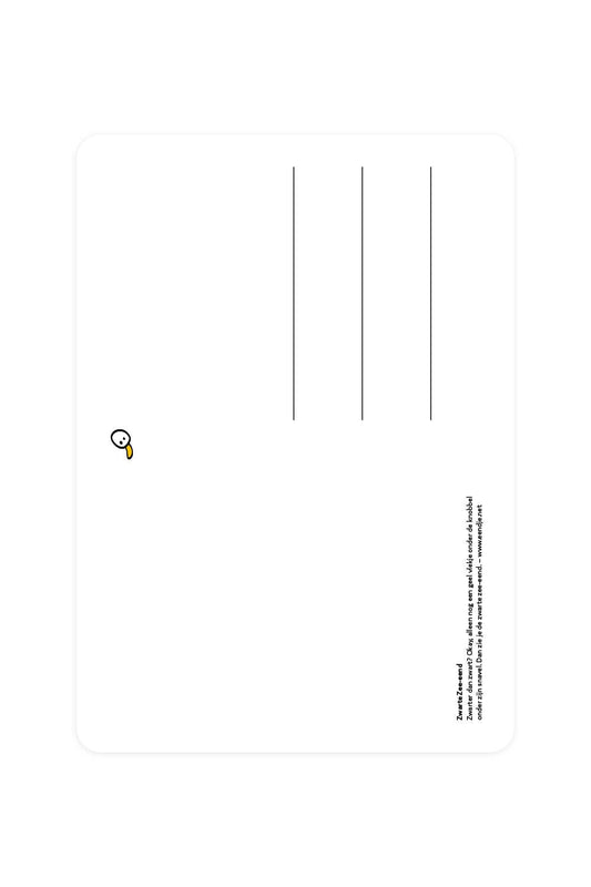 Black Sea Duck Postcard