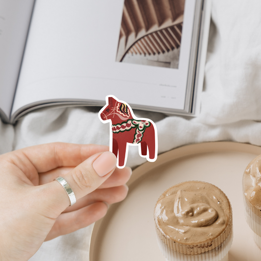 autocollant cheval de dalecarlie tilda theo