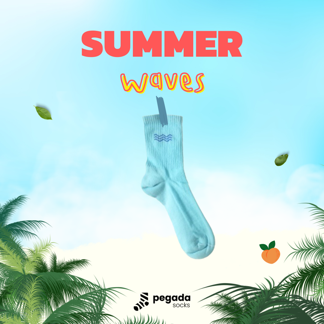 chaussettes vagues pegada socks