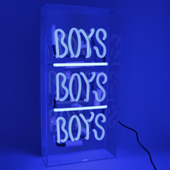 acrylic box neon boys boys boys