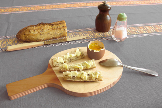 coquetier raquette de ping pong pied de poule