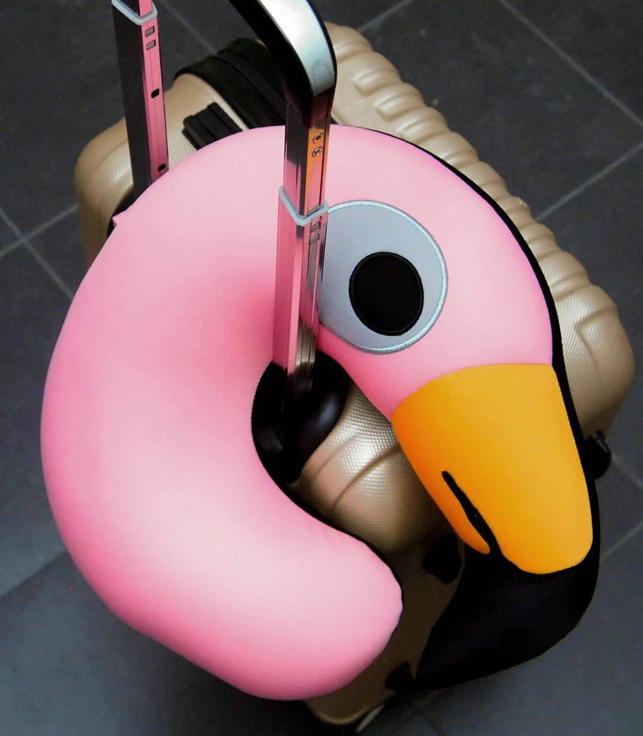 coussin de voyage flamant rose bitten