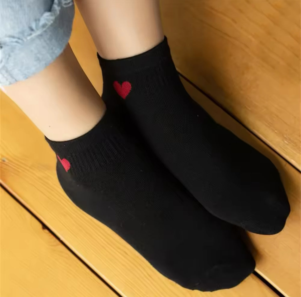 chaussettes courtes coeur mrcol