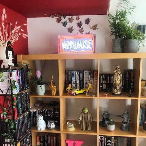 acrylic box neon applause