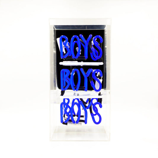 acrylic box neon boys boys boys