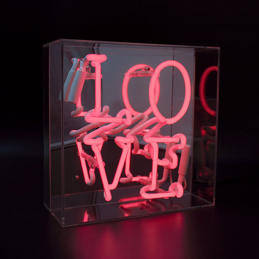 acrylic box neon love