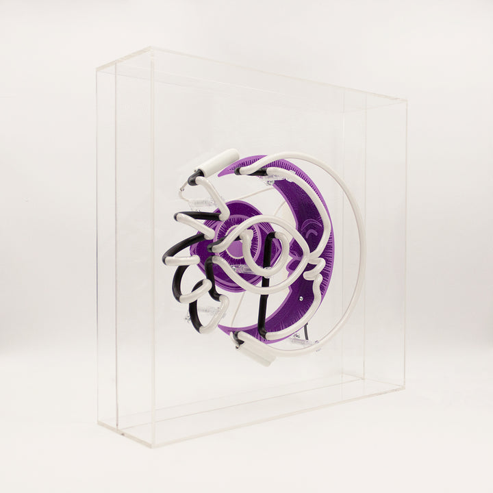 large acrylic box neon moon