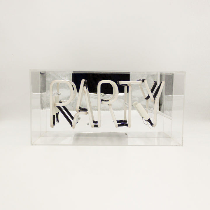 acrylic box neon party