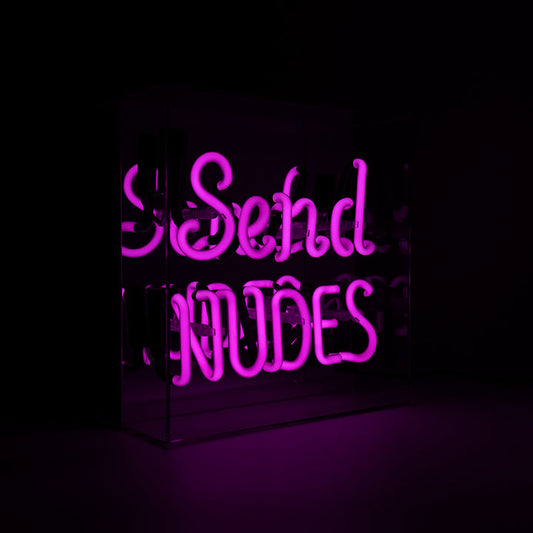 acrylic box neon send nudes