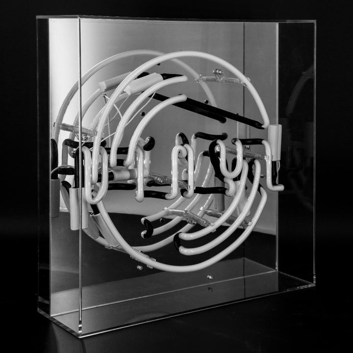 large acrylic box neon vinyl