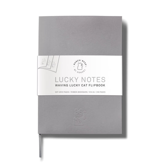 notebook chat chanceux gris donkey