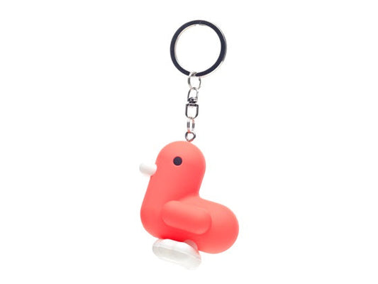 Porte-clés Canard Rouge Fluo