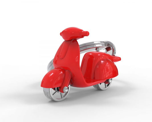 porte cles scooter rouge metalmorphose