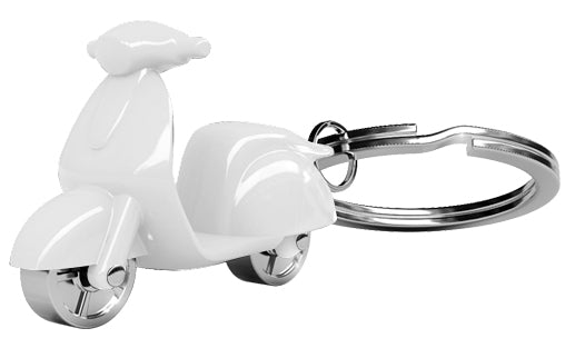 porte cles scooter blanc metalmorphose