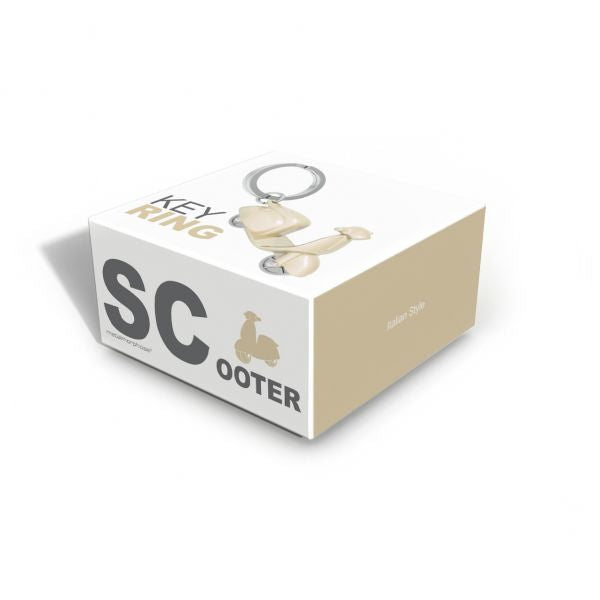 porte cles scooter beige metalmorphose