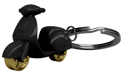 porte cles scooter noir metalmorphose