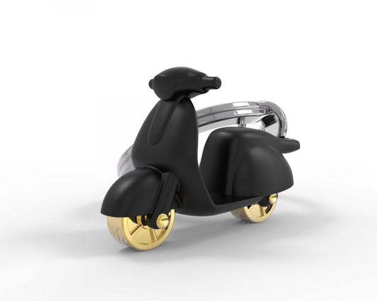 porte cles scooter noir mat metalmorphose