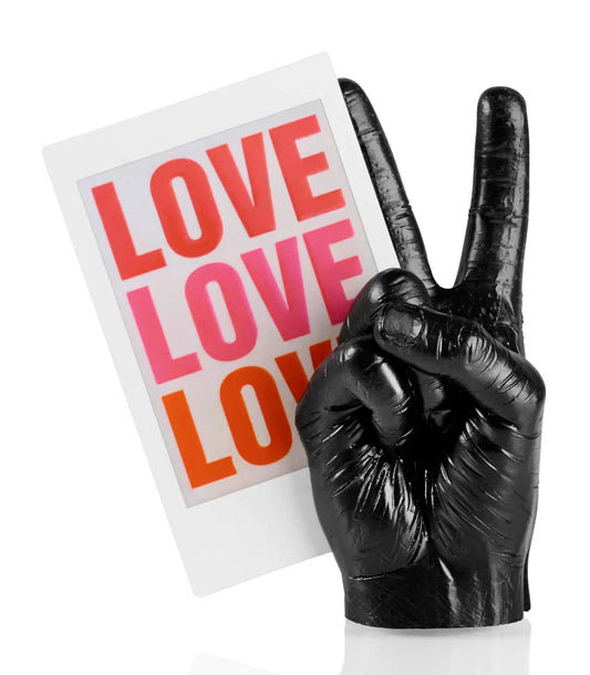 porte photo magnetique main peace noir bitten