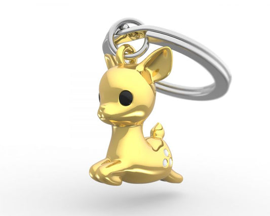 porte cles faon dore metalmorphose