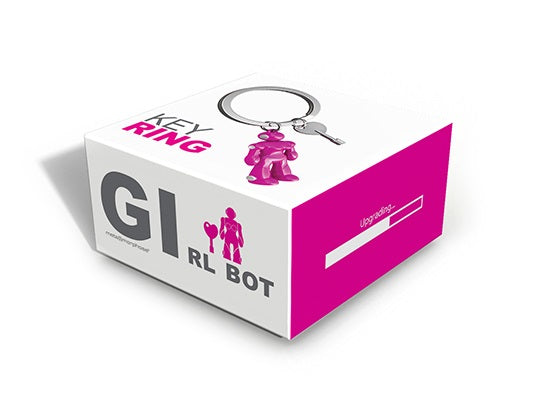 porte cles robot femme metalmorphose