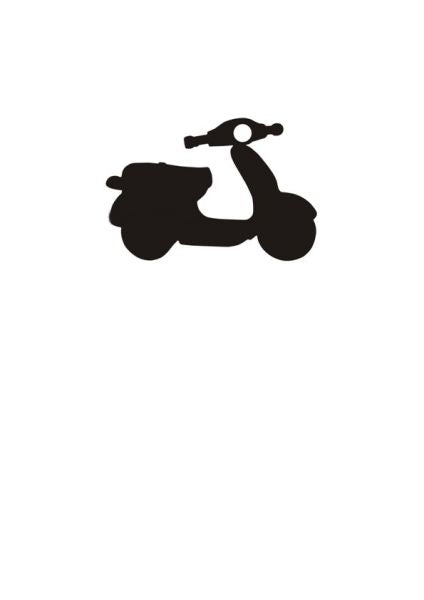 porte cles scooter retro bleu metalmorphose