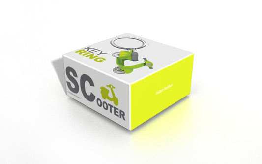 porte cles scooter retro vert metalmorphose