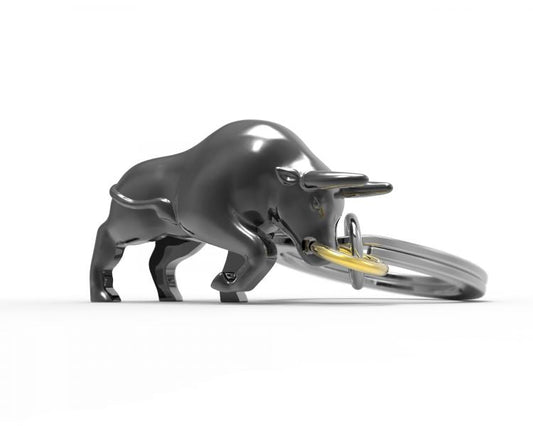 porte cles taureau noir metalmorphose