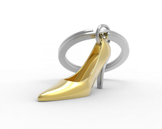 porte cles talon dore metalmorphose