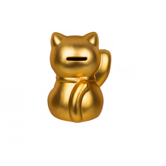 tirelire chat chanceux dore ootb