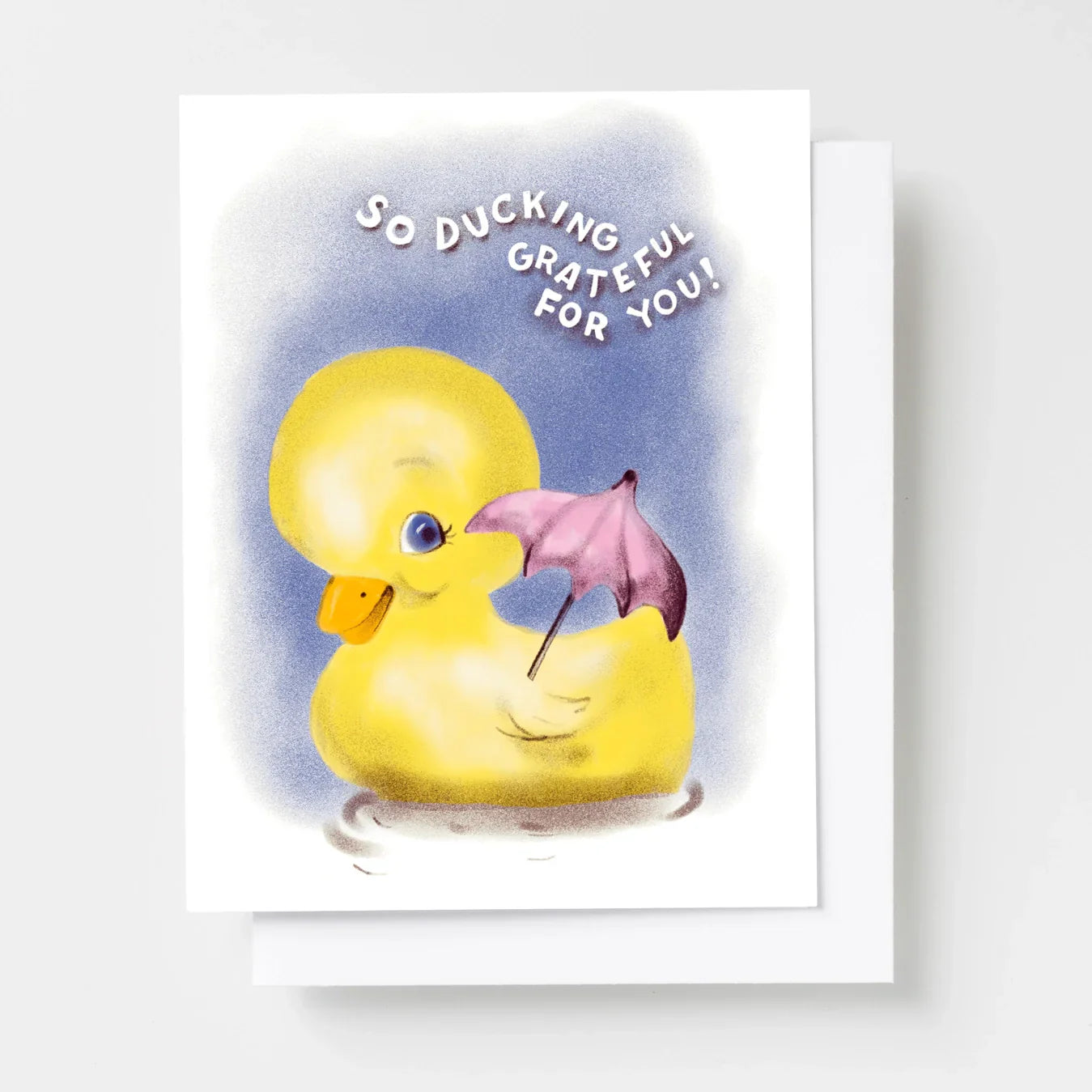 carte de voeux canard so ducking grateful for you yellow owl workshop CR213 33290572