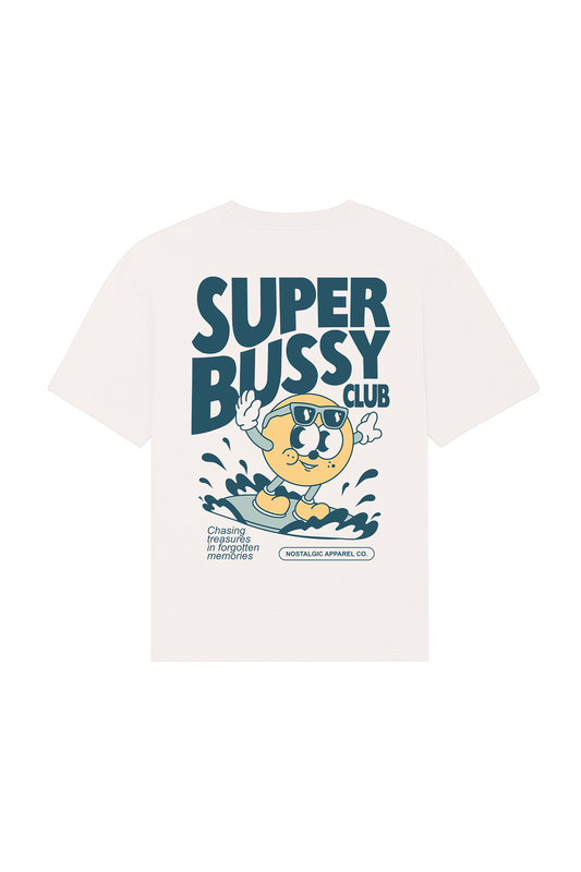 t shirt super bussy club nostalgic apparel