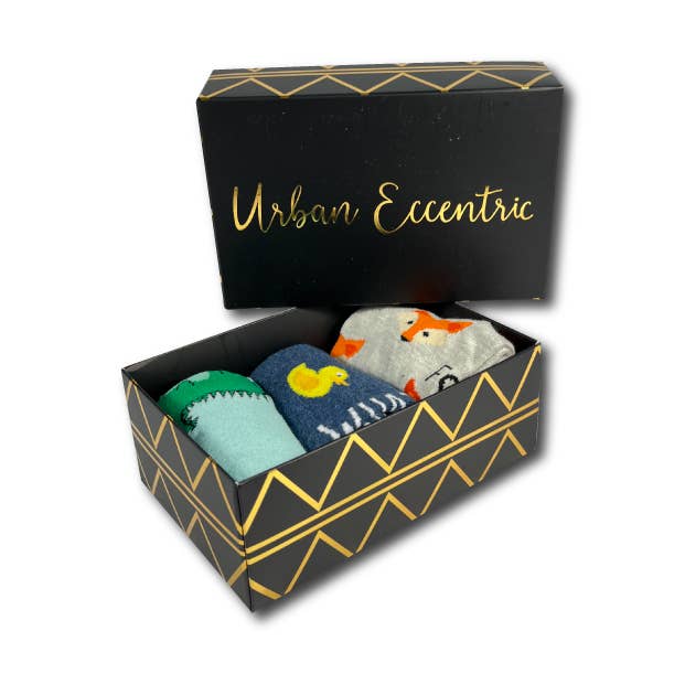 coffret chaussettes animaux urban eccentric URB00222 URB00223 URB00224