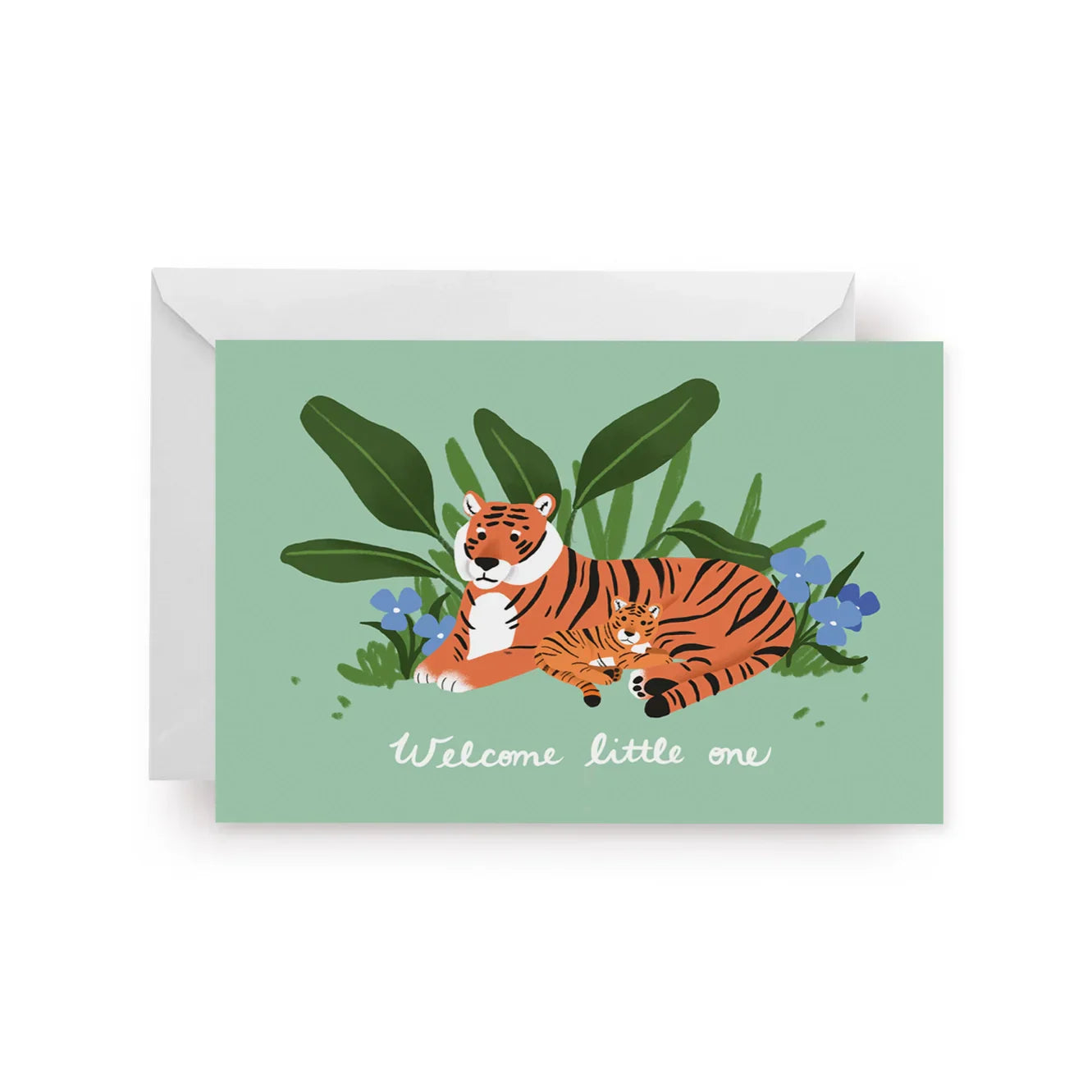 carte de voeux tigres welcome little one hux loves honey GCC010 10792012