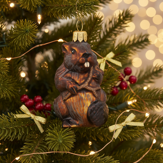 Boule de Noël Castor