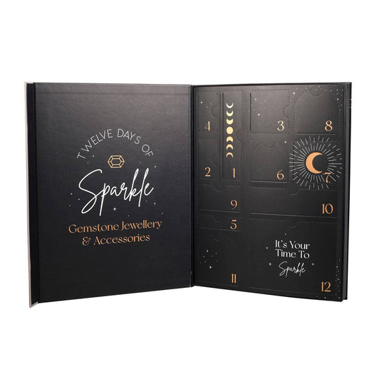 Christmas Advent Calendar with Crystal Jewelry, 12 Days