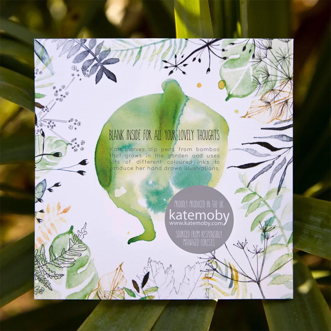 carte postale aquarelle ane kate moby