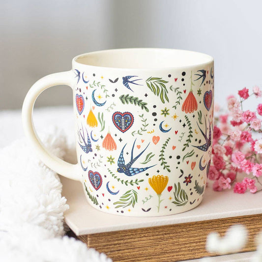 Floral Folk Cream Mug