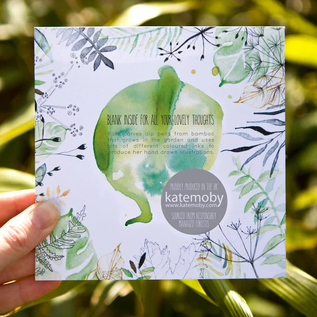 carte de voeux aquarelle hibou kate moby