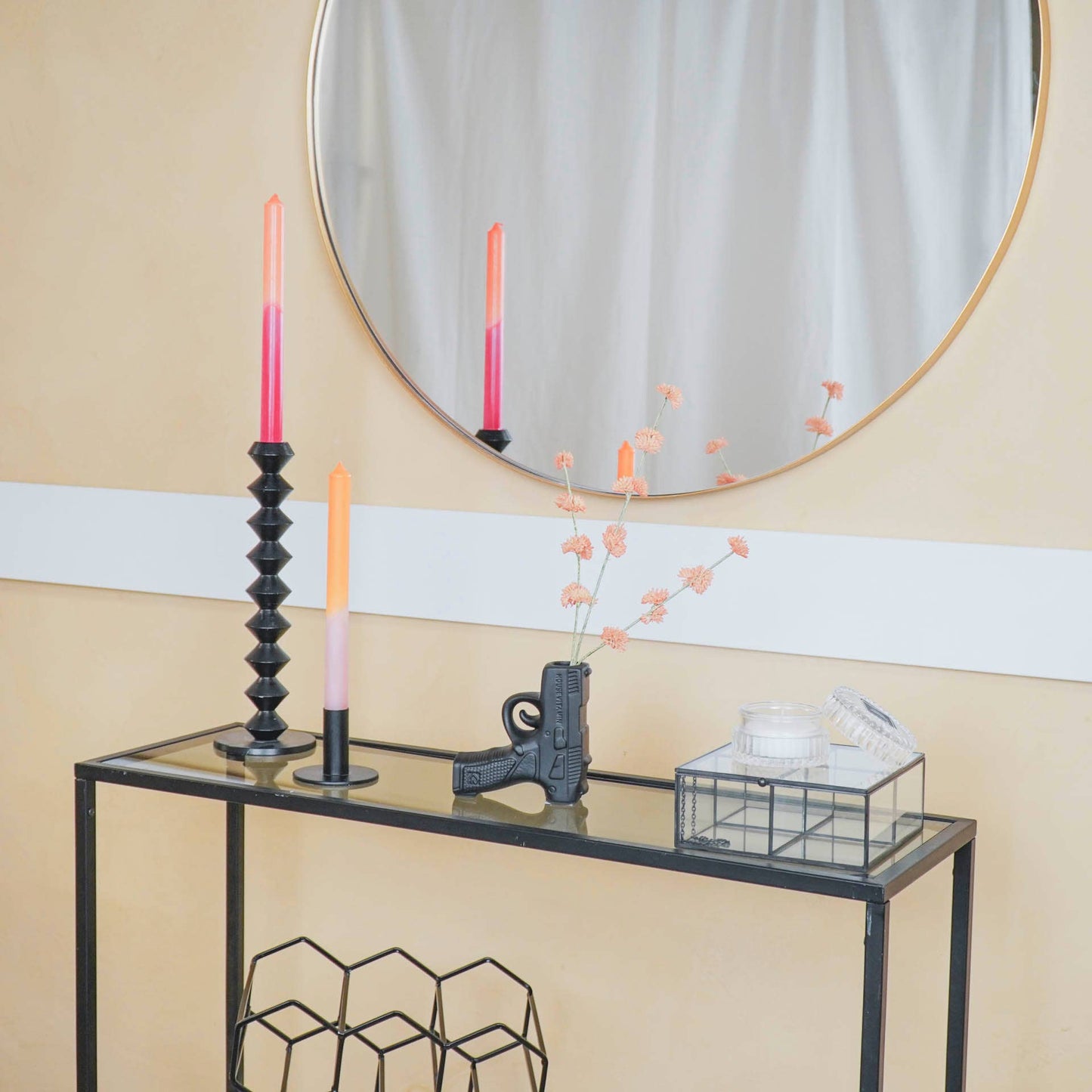 vase a fleurs gun noir